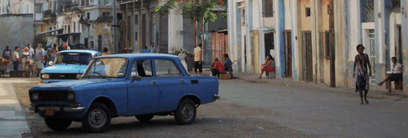 back streets in Havana